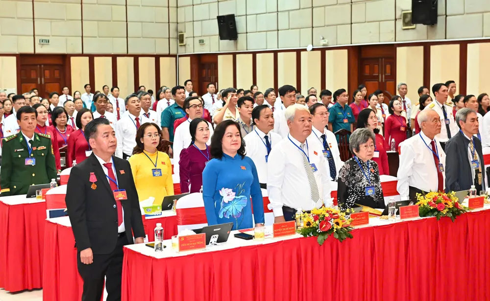 Các đại biểu tham dự đại hội. Ảnh: VIỆT DŨNG 15-8. Phú Thuận 4.jpg