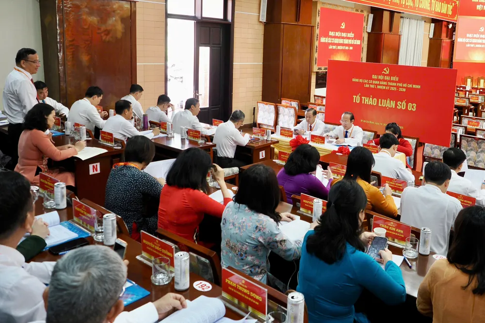 Đại hội Đảng bộ các cơ quan Đảng TPHCM: Đề xuất nhiệm vụ, giải pháp để lãnh đạo thực hiện tốt nhiệm vụ chính trị ảnh 20 Đại hội Đảng bộ các cơ quan Đảng TPHCM: Đề xuất nhiệm vụ, giải pháp để lãnh đạo thực hiện tốt nhiệm vụ chính trị ảnh 20