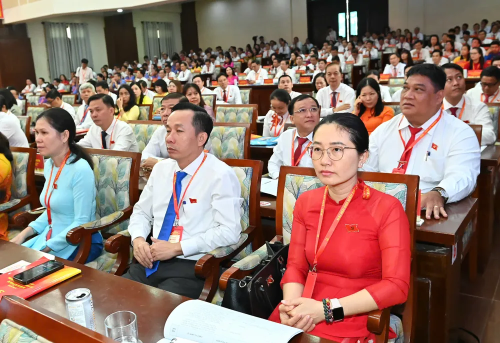 Đại biểu dự Đại hội Đảng bộ các cơ quan Đảng TPHCM. Ảnh: VIỆT DŨNG 87.jpg
