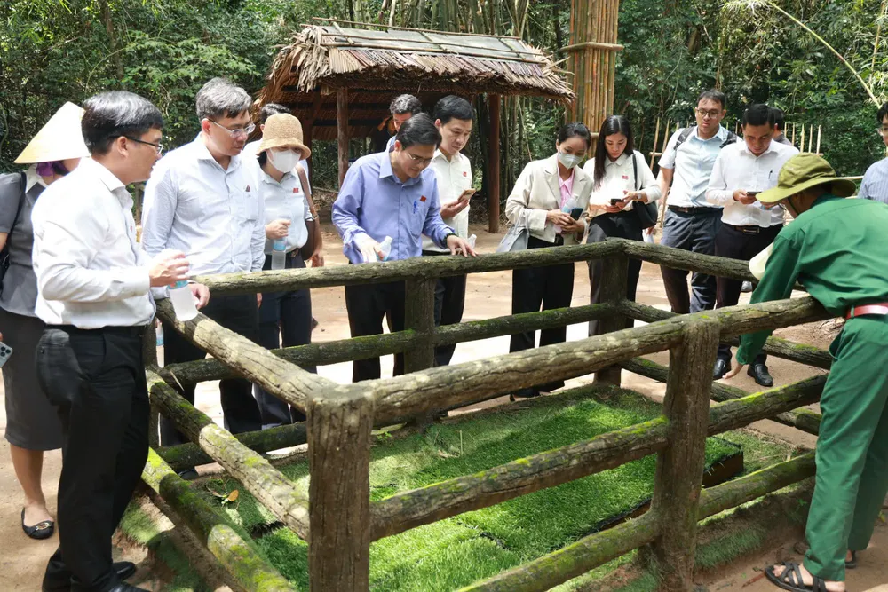 Ban Văn hóa – Xã hội HĐND TPHCM khảo sát Khu di tích lịch sử Địa đạo Củ Chi 18-9. Khu di tích.jpg