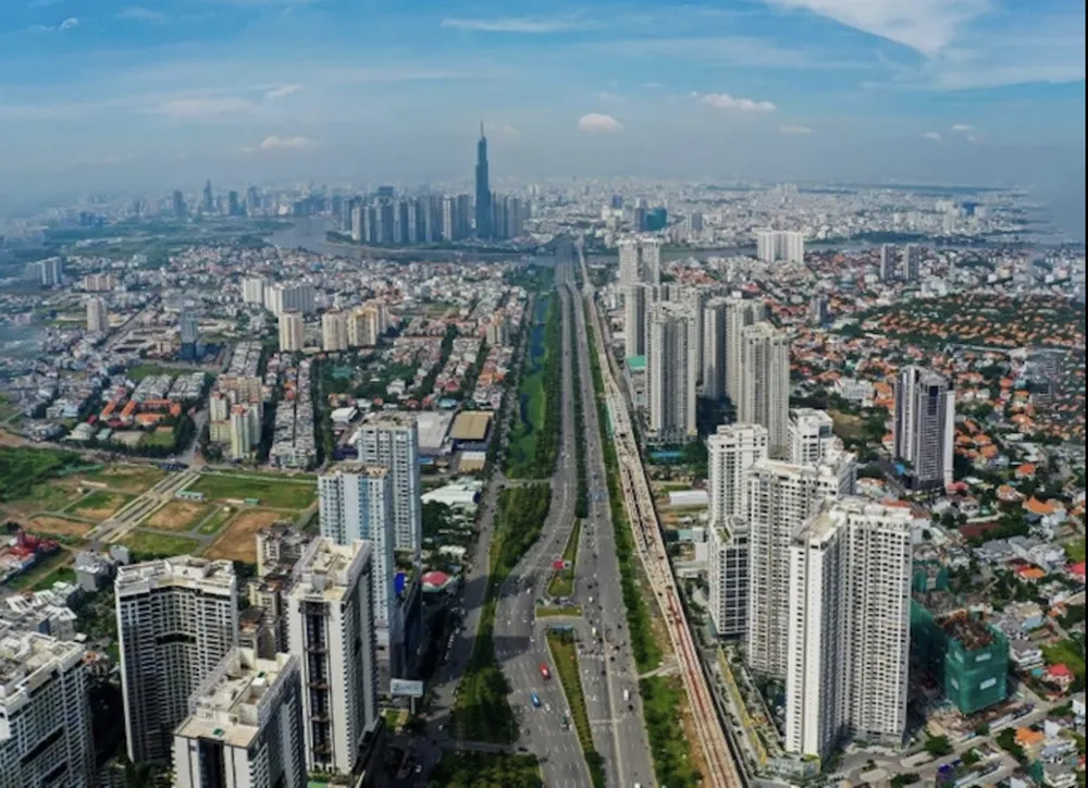 TPHCM nhìn từ trên cao. Ảnh: HOÀNG HÙNG Ảnh chụp Màn hình 2025-09-28 lúc 21.43.38.png