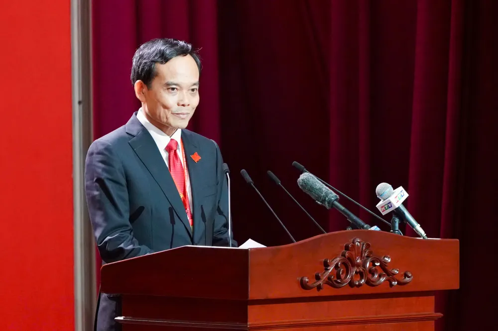 Bí thư Thành ủy TPHCM Trần Lưu Quang cảm ơn và tiếp thu phát biểu chỉ đạo của đồng chí Tổng Bí thư z7114629972252_b586f5191726493f3364d594d0b28cb8.jpg