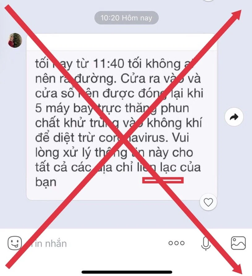 Thông tin “TPHCM sử dụng 5 trực thăng phun chất khử trùng vào không khí để diệt trừ virus Corona” là sai sự thật