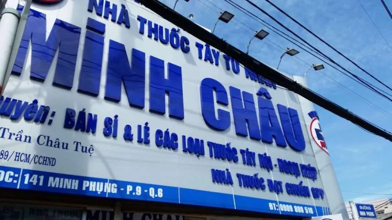 Nhà thuốc Minh Châu 18 (141 Minh Phụng, phường 9, quận 6) bị xử phạt vì kinh doanh hàng hóa không rõ nguồn gốc, xuất xứ