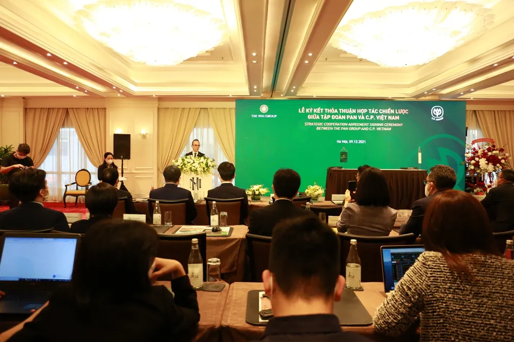 Lễ ký kết thỏa thuận hợp tác chiến lược giữa tập đoàn PAN và C.P. Việt Nam ảnh 1 Lễ ký kết thỏa thuận hợp tác chiến lược giữa tập đoàn PAN và C.P. Việt Nam ảnh 1