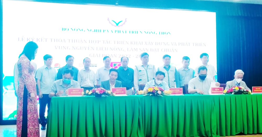 Xây dựng 5 vùng nguyên liệu nông, lâm sản đạt chuẩn ảnh 1 Xây dựng 5 vùng nguyên liệu nông, lâm sản đạt chuẩn ảnh 1