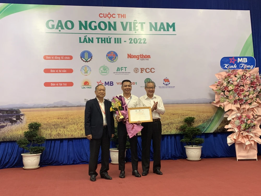 Giải nhất là giống gạo TBR39 của Công ty cổ phần Tập đoàn ThaiBinh Seed