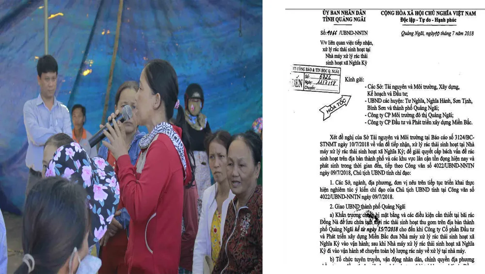 Sau đối thoại không thành, Quảng Ngãi “hỏa tốc” di chuyển rác về các nơi lưu chứa tạm thời ảnh 1