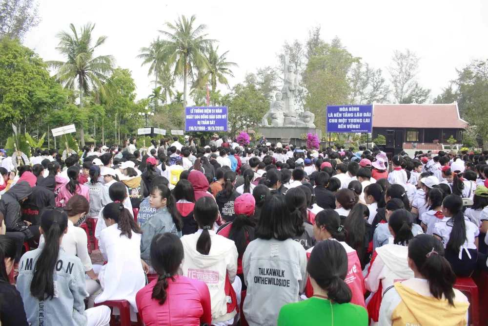 Tưởng niệm 51 năm Ngày 504 thường dân Sơn Mỹ bị thảm sát ảnh 1 Tưởng niệm 51 năm Ngày 504 thường dân Sơn Mỹ bị thảm sát ảnh 1