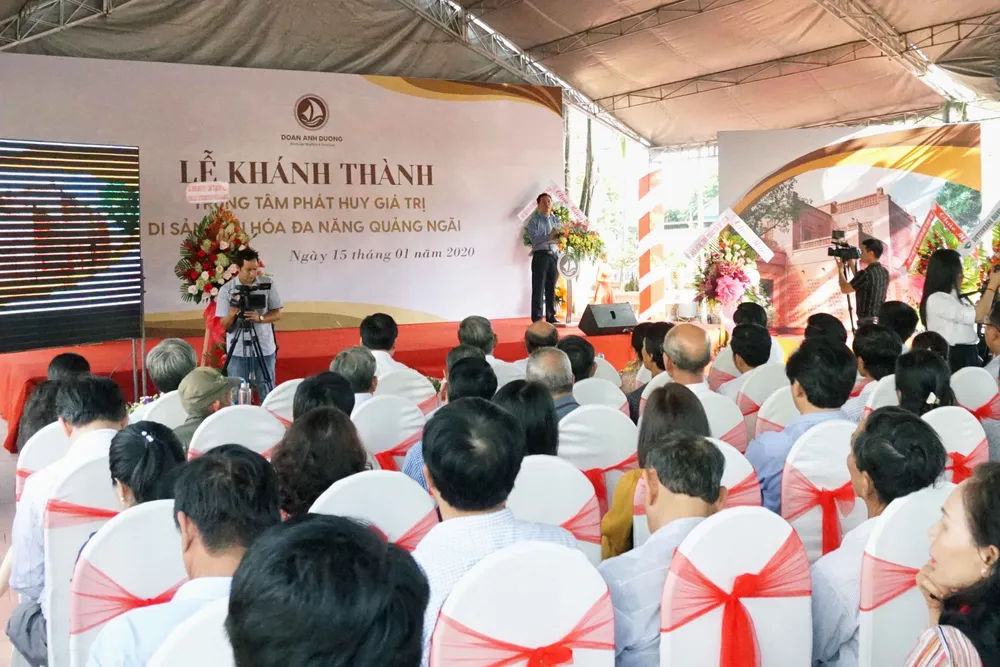 Khánh thành Trung tâm Phát huy giá trị di sản văn hóa đa năng Quảng Ngãi ảnh 1 Khánh thành Trung tâm Phát huy giá trị di sản văn hóa đa năng Quảng Ngãi ảnh 1