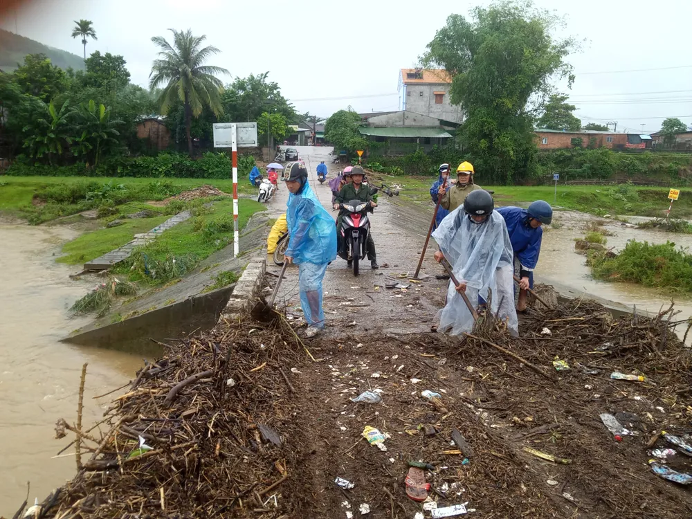 Hàng trăm hecta nông nghiệp và thủy sản tại Quảng Ngãi bị thiệt hại, lũ đang rút ảnh 1