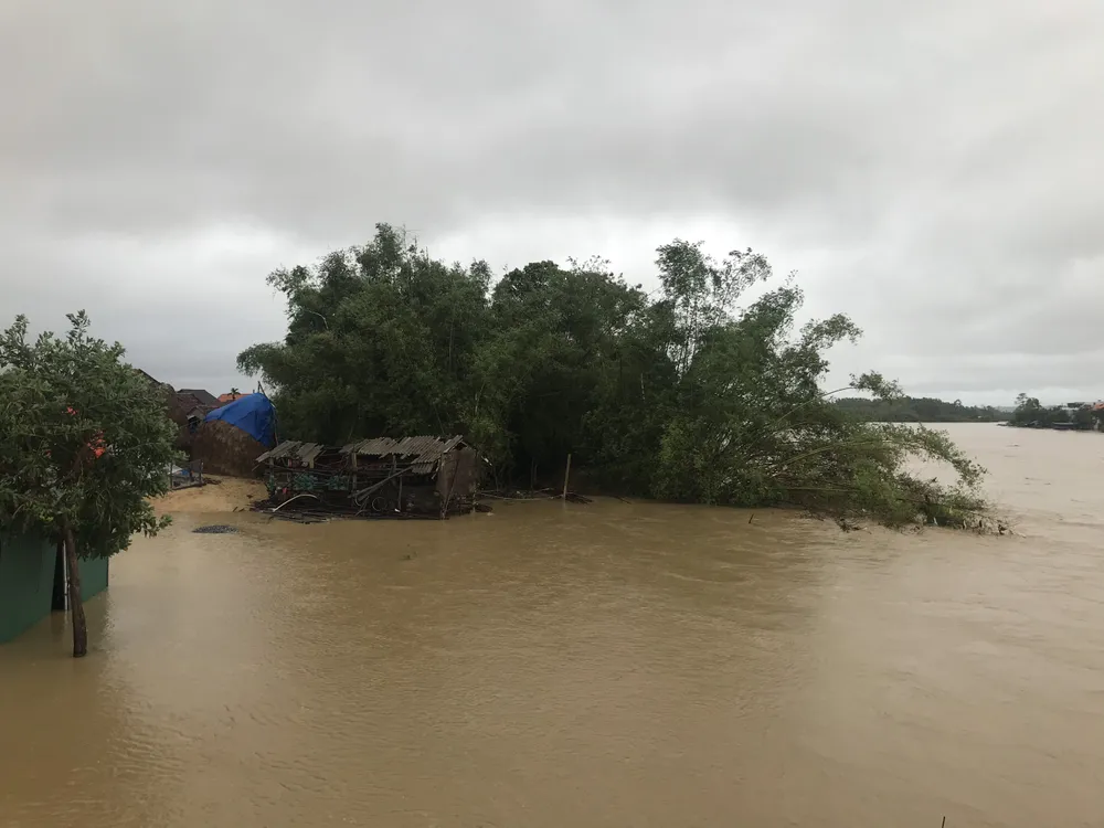 Lũ trên các sông ở Quảng Ngãi lên nhanh, sắp trên mức báo động 3 ảnh 8