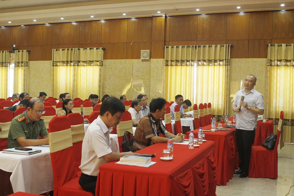 Hội nghị công tác tuyên truyền biển, đảo năm 2023. Ảnh: NGUYỄN TRANG Hội nghị công tác tuyên truyền biển, đảo năm 2023. Ảnh: NGUYỄN TRANG