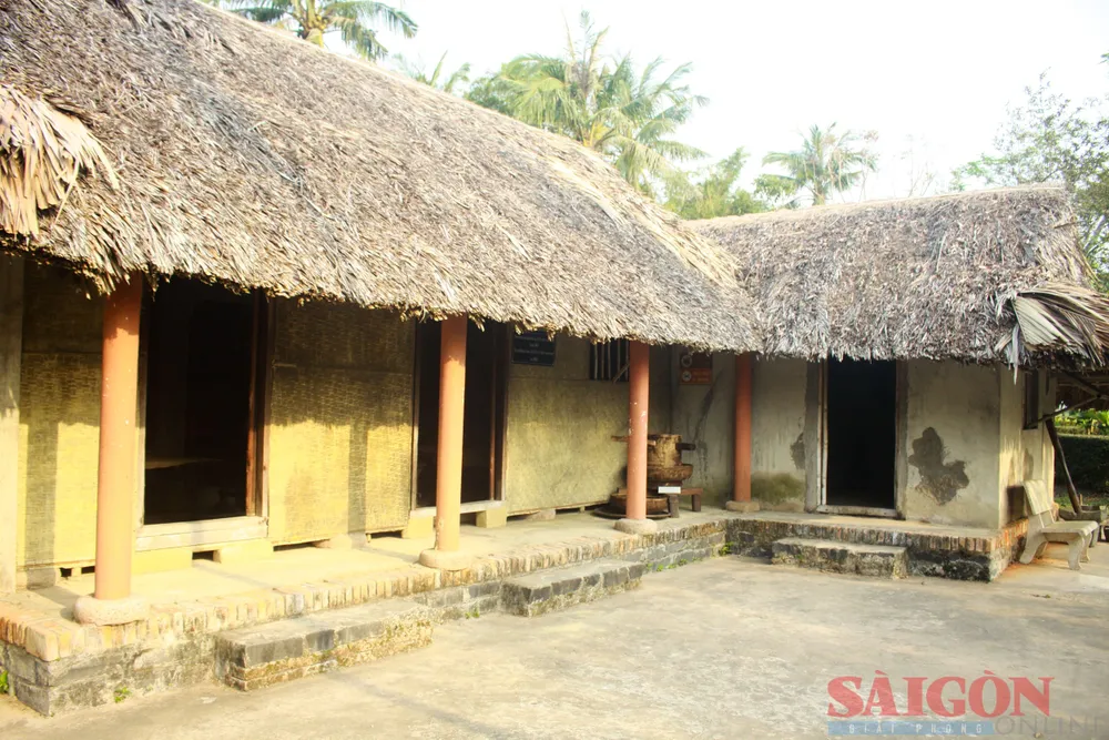 Một nhà dân nằm trong Khu chứng tích Sơn Mỹ được phục dựng. Ảnh: NGUYỄN TRANG Một nhà dân nằm trong Khu chứng tích Sơn Mỹ được phục dựng. Ảnh: NGUYỄN TRANG