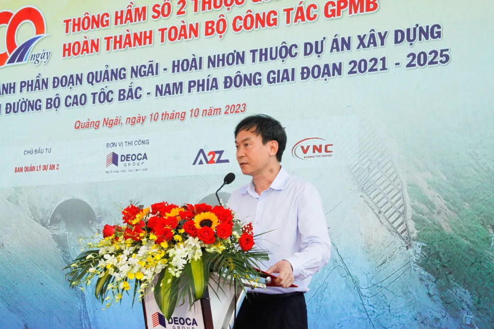 Ông Vũ Thành Trung, Vụ trưởng Vụ Tổ chức cán bộ, Bộ GTVT phát biểu. Ảnh: NGUYỄN TRANG