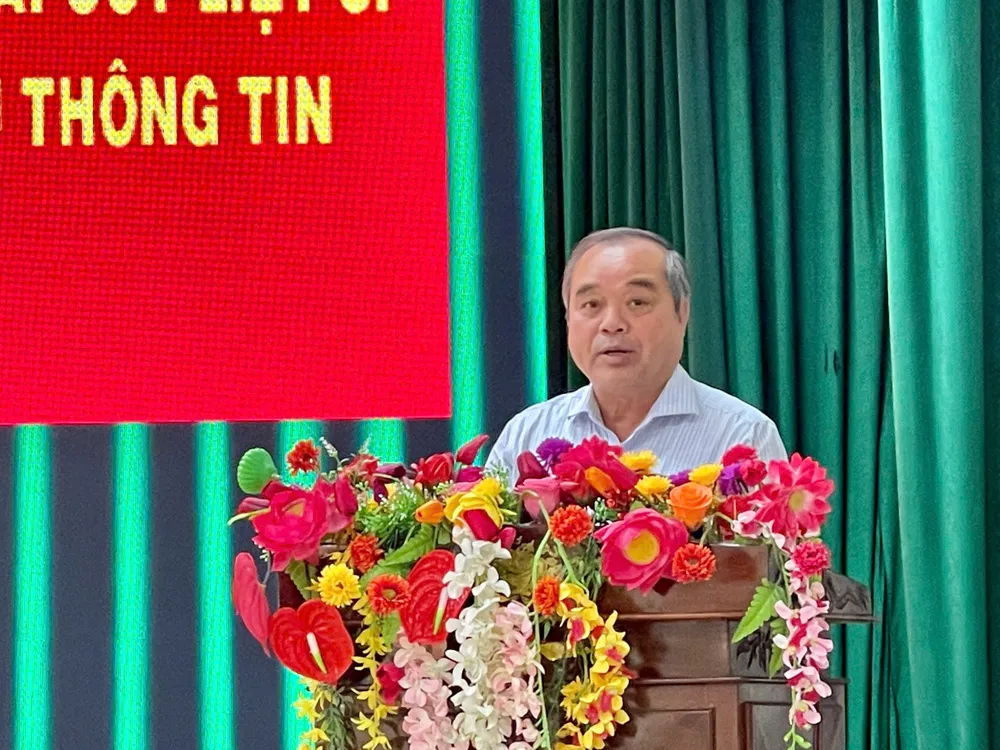 Ông Trần Hoàng Tuấn, Phó Chủ tịch UBND tỉnh Quảng Ngãi, phát biểu tại hội nghị trần hoàng tuấn
