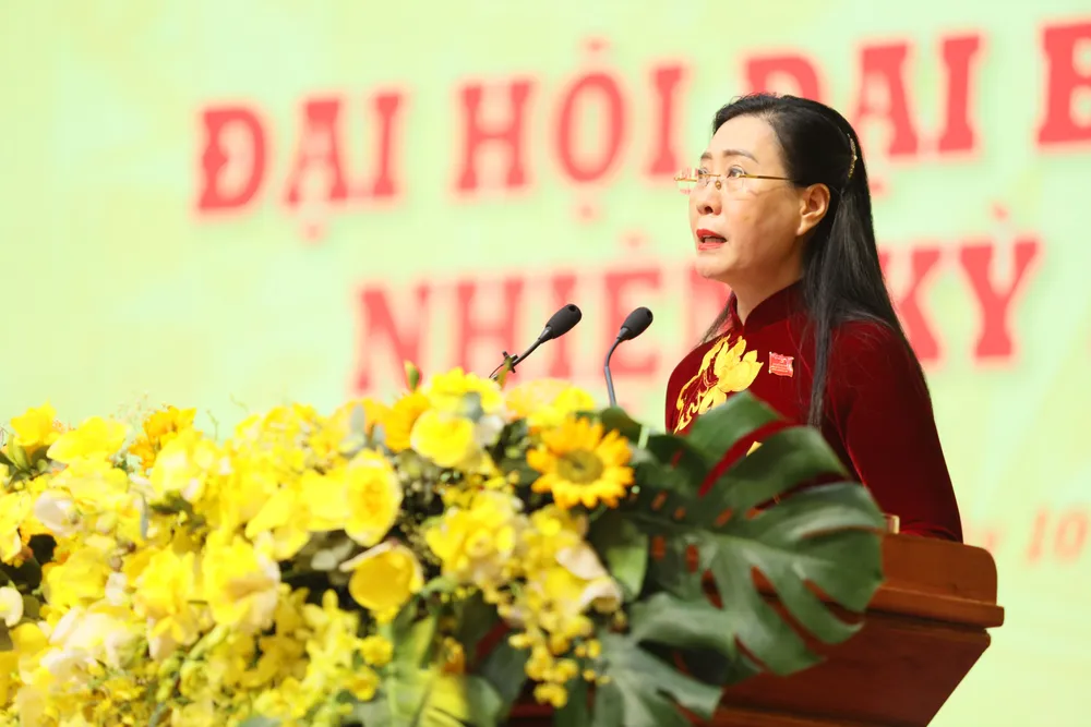 Bà Bùi Thị Quỳnh Vân được Bộ Chính trị chỉ định giữ chức Bí thư Tỉnh ủy Quảng Ngãi nhiệm kỳ 2025-2030. Ảnh: BTC bí thư thư sggp 2.JPG