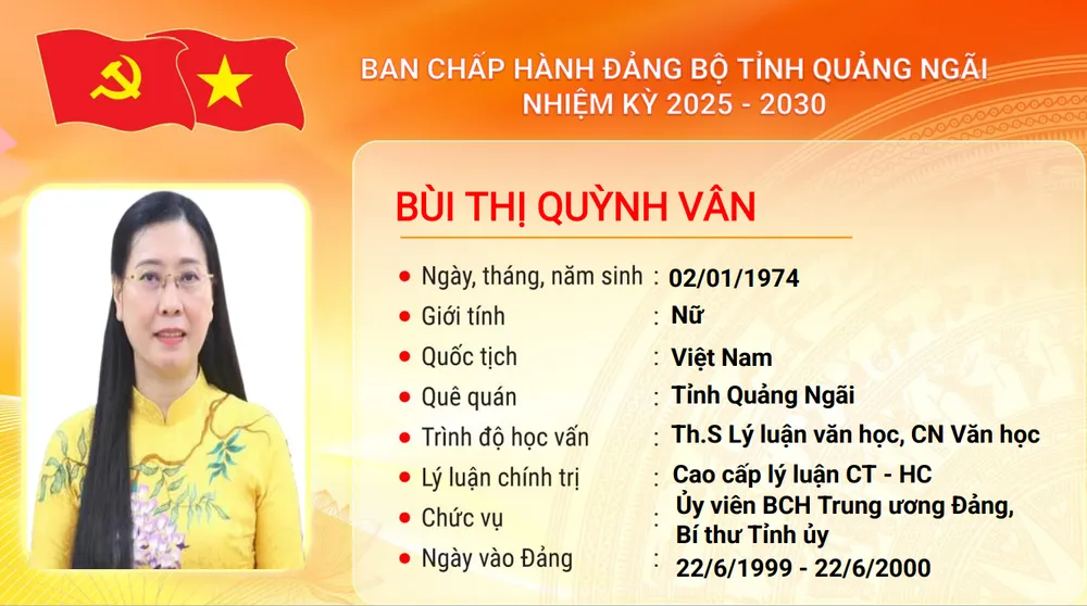 Lý lịch trích bà Bùi Thị Quỳnh Vân. Ảnh: BTC Screenshot (274).png
