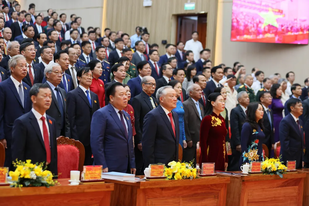 Dự và trực tiếp chỉ đạo đại hội có đồng chí Nguyễn Hòa Bình, Phó Thủ tướng Thường trực Chính phủ. Ảnh: BTC sggp 4.jpg