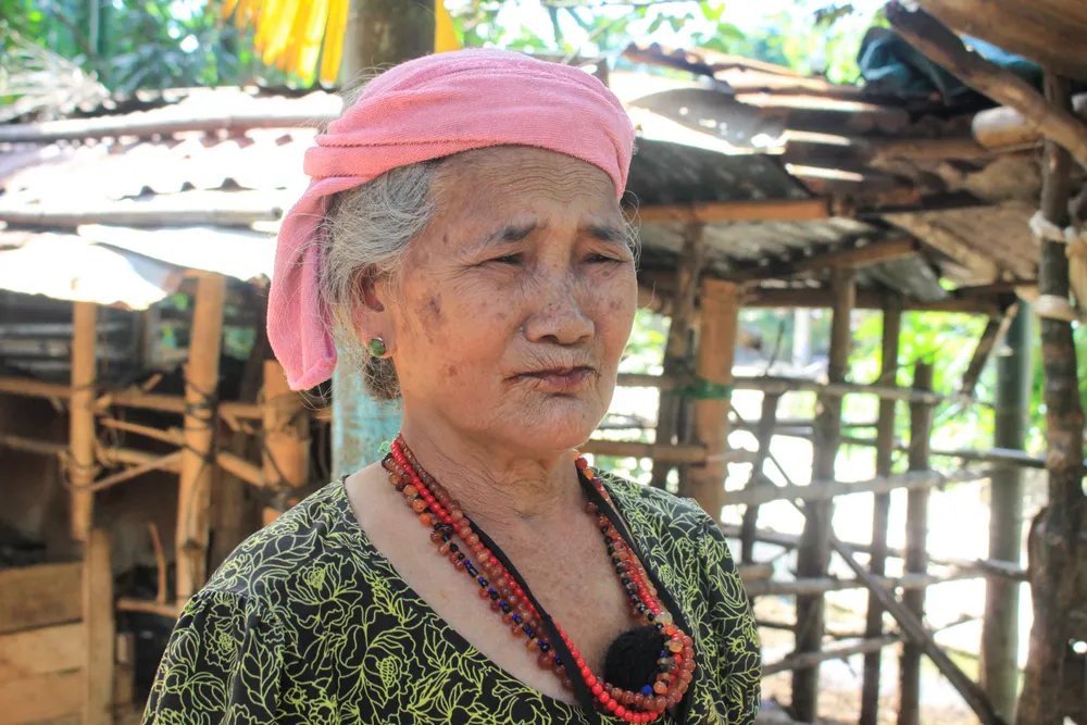 Bà ngoại chia sẻ về cuộc sống của hai bà cháu. Ảnh: NGUYỄN TRANG ti hon 10 (1 of 1).jpg