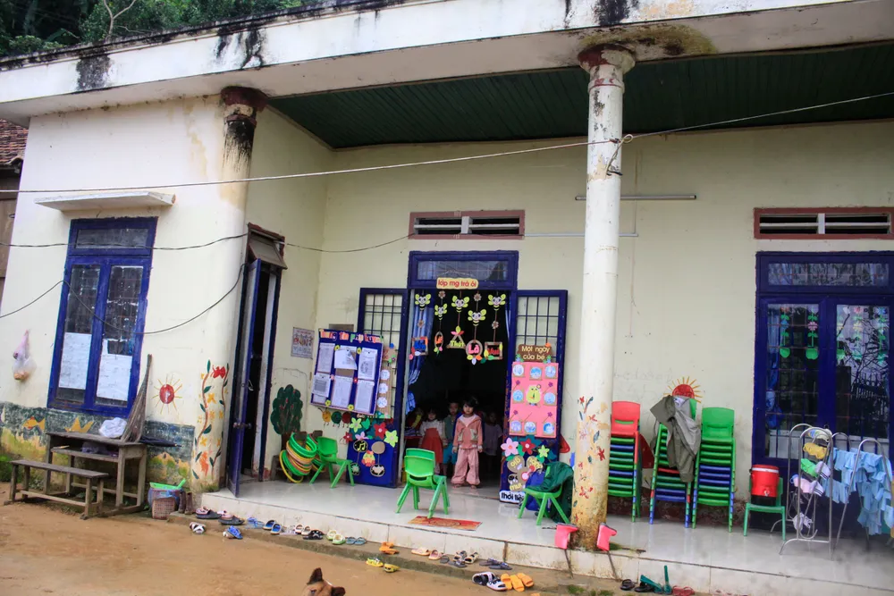 សាលាមត្តេយ្យនៅភូមិត្រាអូយមានទីតាំងនៅលើភ្នំ។ រូបថត៖ ង្វៀនត្រាង tra oi 1 (1 of 1).jpg