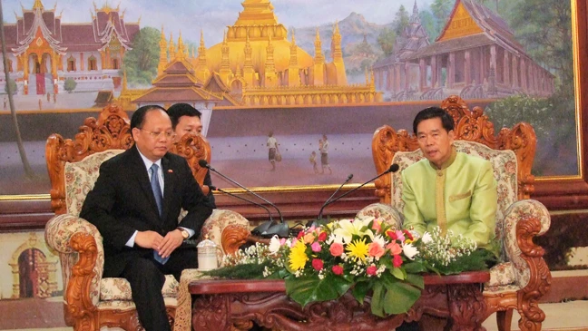 Đoàn đại biểu cấp cao TPHCM chào xã giao lãnh đạo nước CHDCND Lào ảnh 2 Đoàn đại biểu cấp cao TPHCM chào xã giao lãnh đạo nước CHDCND Lào ảnh 2