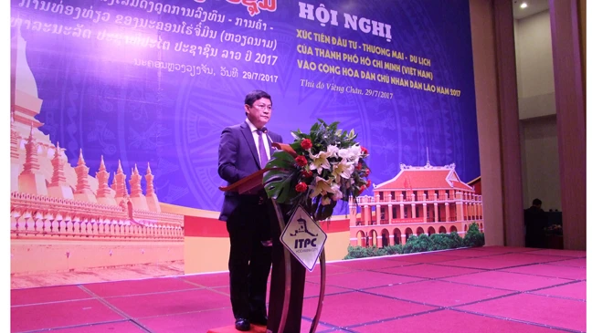 Đoàn đại biểu cấp cao TPHCM chào xã giao lãnh đạo nước CHDCND Lào ảnh 5 Đoàn đại biểu cấp cao TPHCM chào xã giao lãnh đạo nước CHDCND Lào ảnh 5