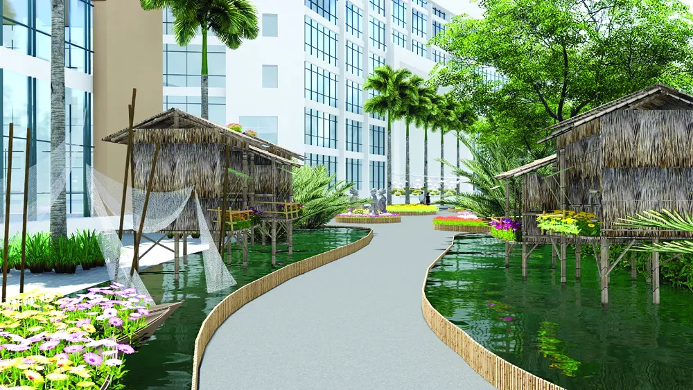 Hội hoa Xuân Phú Mỹ Hưng 2018: Về với Nhà Bè xưa ảnh 1