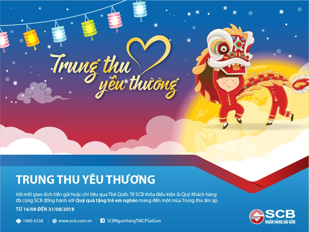 SCB triển khai chương trình “Trung thu yêu thương 2018”