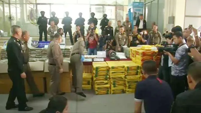 Thái Lan "cất lưới" 2 mẻ ma túy đá khủng 71 triệu USD ảnh 1 Thái Lan "cất lưới" 2 mẻ ma túy đá khủng 71 triệu USD ảnh 1