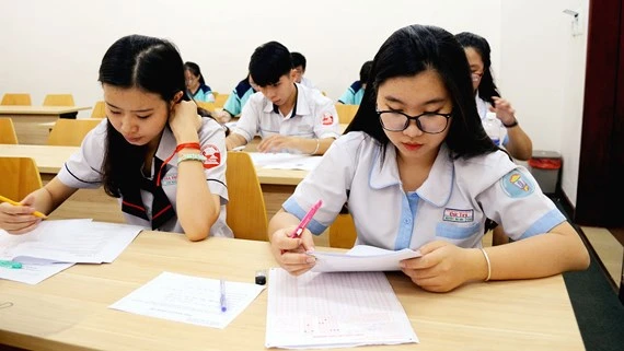 Thí sinh tham dự kỳ thi đánh giá năng lực của ĐH Quốc gia TPHCM năm 2018