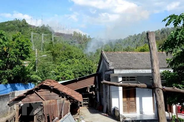 Nỗ lực dập tắt đám cháy rừng tại Hòa Vang, Đà Nẵng ảnh 1