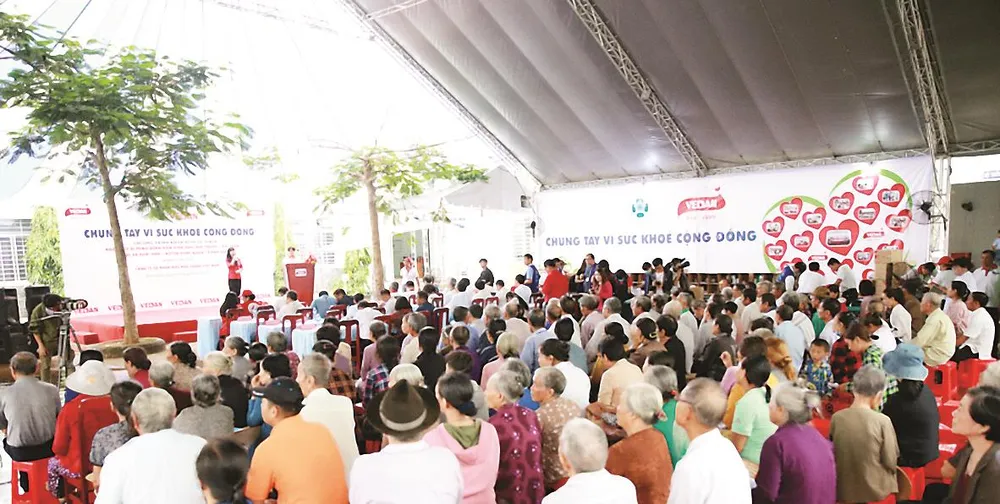 Công ty Vedan Việt Nam khám bệnh từ thiện và phát thuốc miễn phí tại tỉnh Đồng Nai ảnh 5
