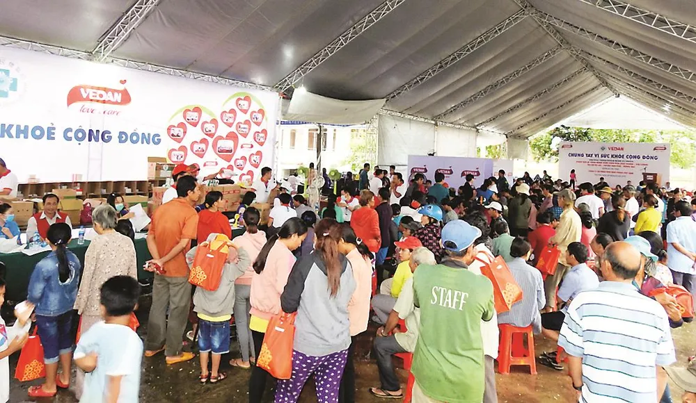 Công ty Vedan Việt Nam khám bệnh từ thiện và phát thuốc miễn phí tại tỉnh Đồng Nai ảnh 6