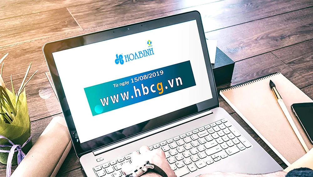 Tập đoàn Xây dựng Hòa Bình thay đổi tên miền website sang HBCG.VN