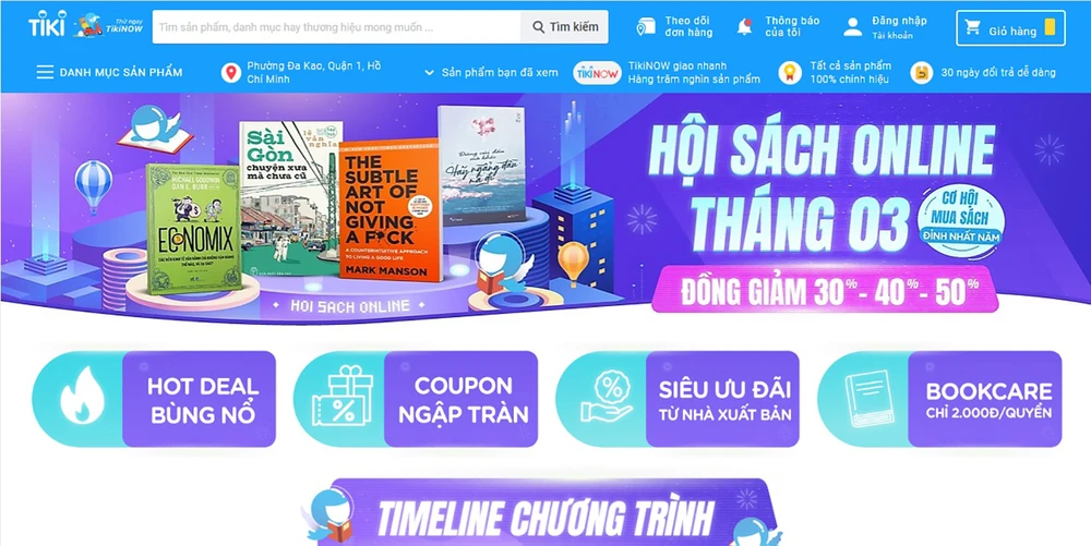 Thay vì chờ đợi Hội sách TPHCM lần thứ 11, Tiki tổ chức hội sách online để phục vụ bạn đọc