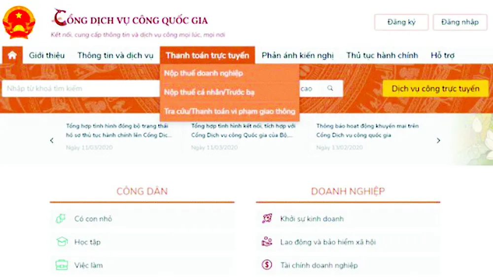 VietinBank cung cấp Giải pháp thanh toán trên Cổng Dịch vụ công Quốc gia ảnh 2 VietinBank cung cấp Giải pháp thanh toán trên Cổng Dịch vụ công Quốc gia ảnh 2