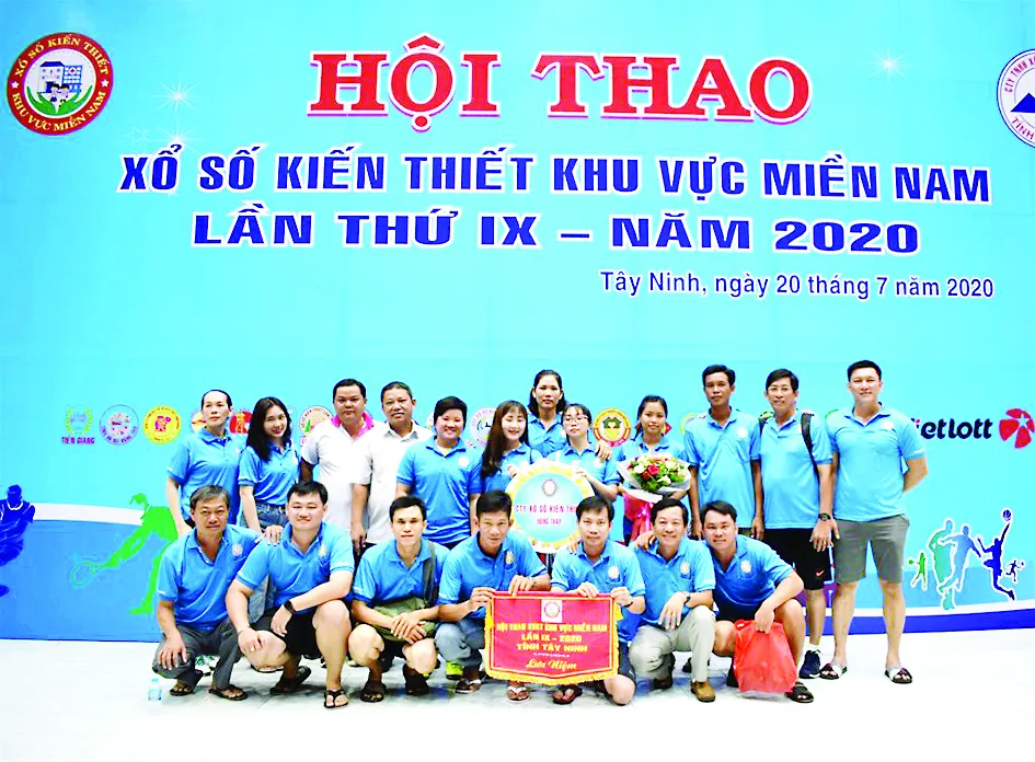 Đoàn VĐV Công ty TNHH MTV Xổ số Đồng Tháp tham dự Hội thao
