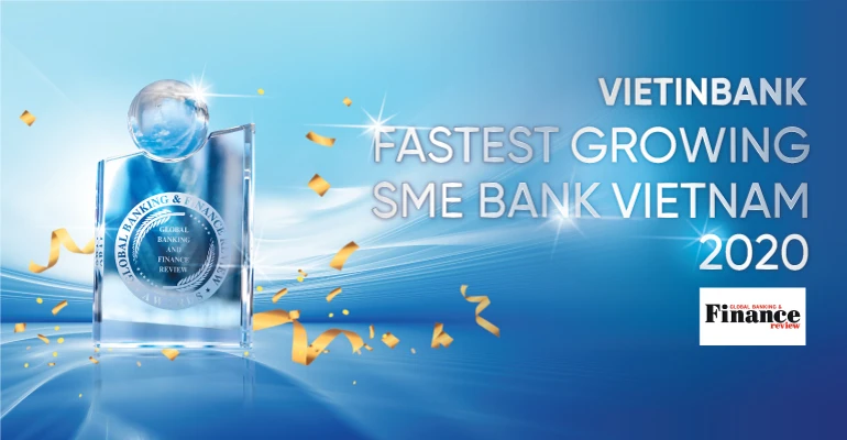 VietinBank nhận giải “Ngân hàng SME phát triển nhanh nhất Việt Nam 2020”