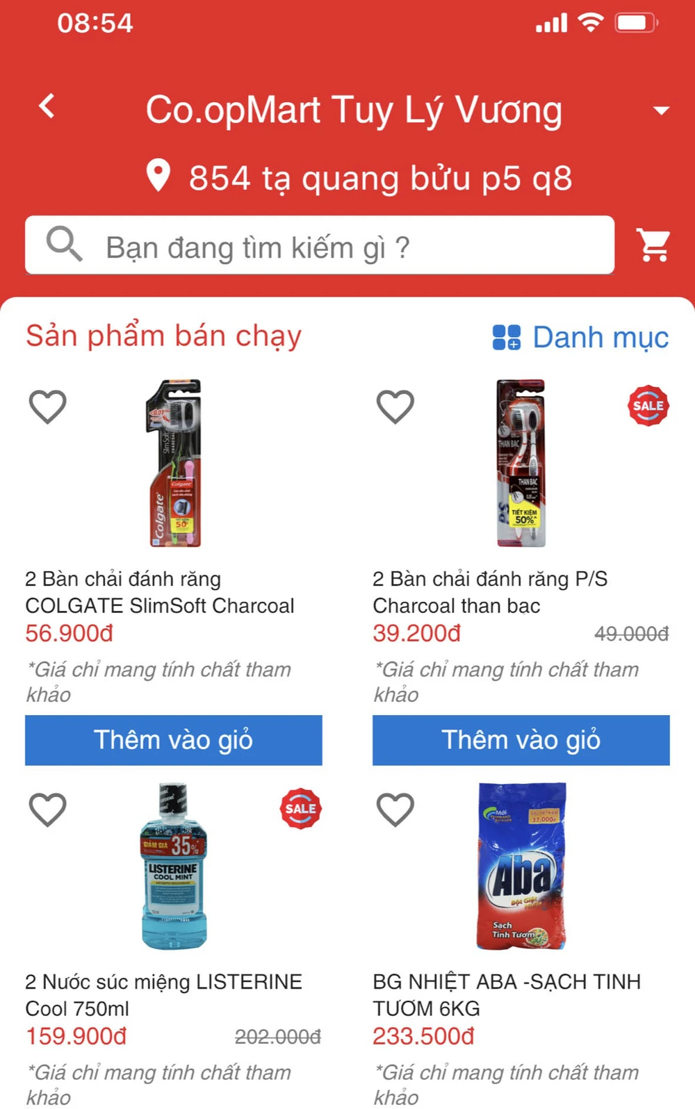 App Saigon Co.op rất dễ thao tác trên điện thoại