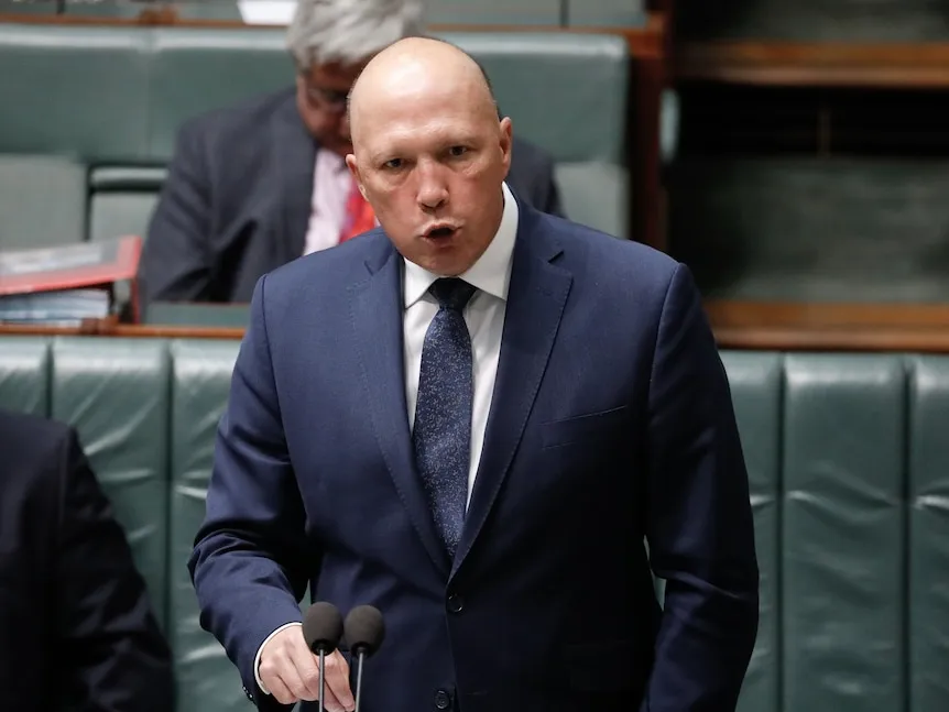 Bộ trưởng Nội vụ Australia Peter Dutton. Ảnh: ABC News/Matt Roberts