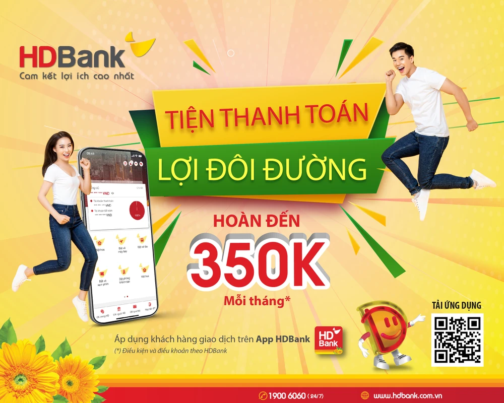 HDBank triển khai nhiều chương trình ưu đãi cho khách hàng sử dụng app