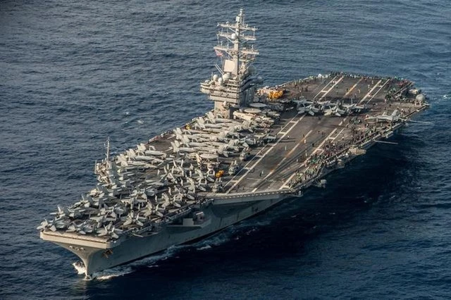 Tàu sân bay USS Ronald Reagan của Hải quân Mỹ. Ảnh: REUTERS