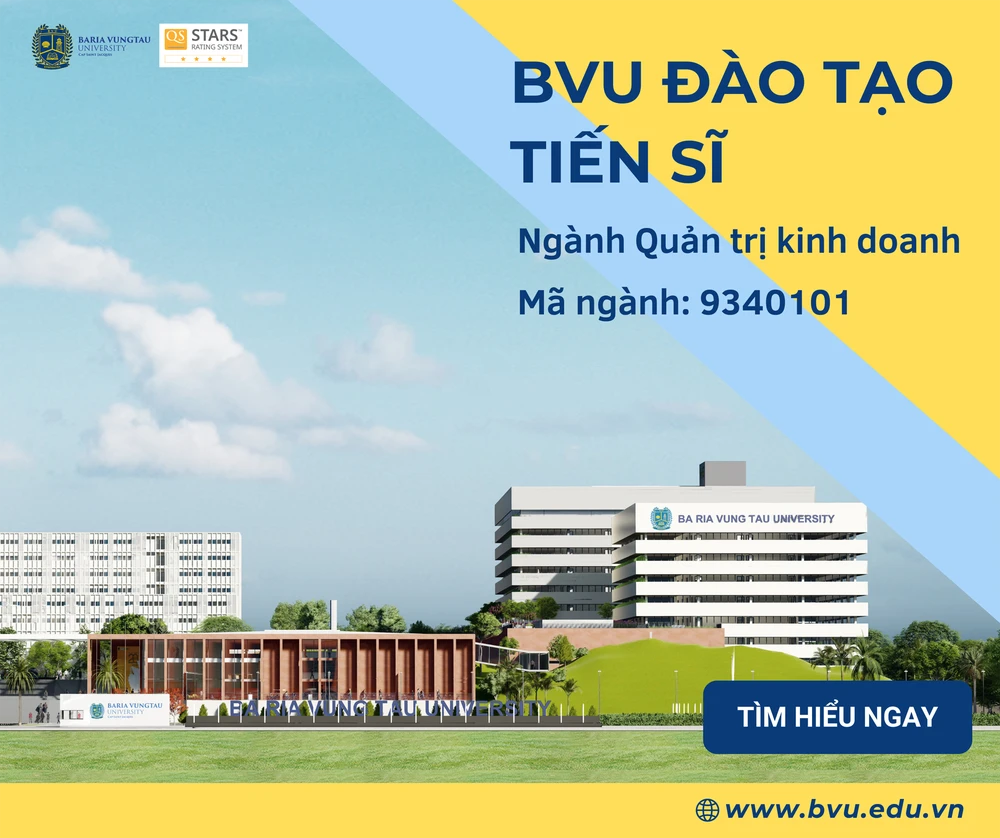 Trường Đại học Bà Rịa – Vũng Tàu chính thức đào tạo trình độ tiến sĩ ảnh 1 Trường Đại học Bà Rịa – Vũng Tàu chính thức đào tạo trình độ tiến sĩ ảnh 1