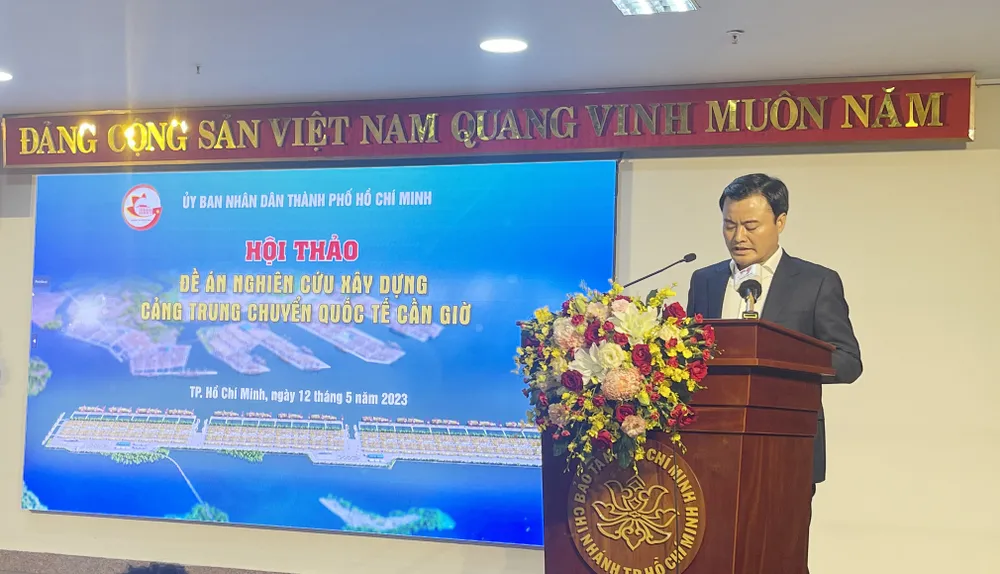 Phó Chủ tịch UBND TPHCM Bùi Xuân Cường phát biểu tại hội thảo