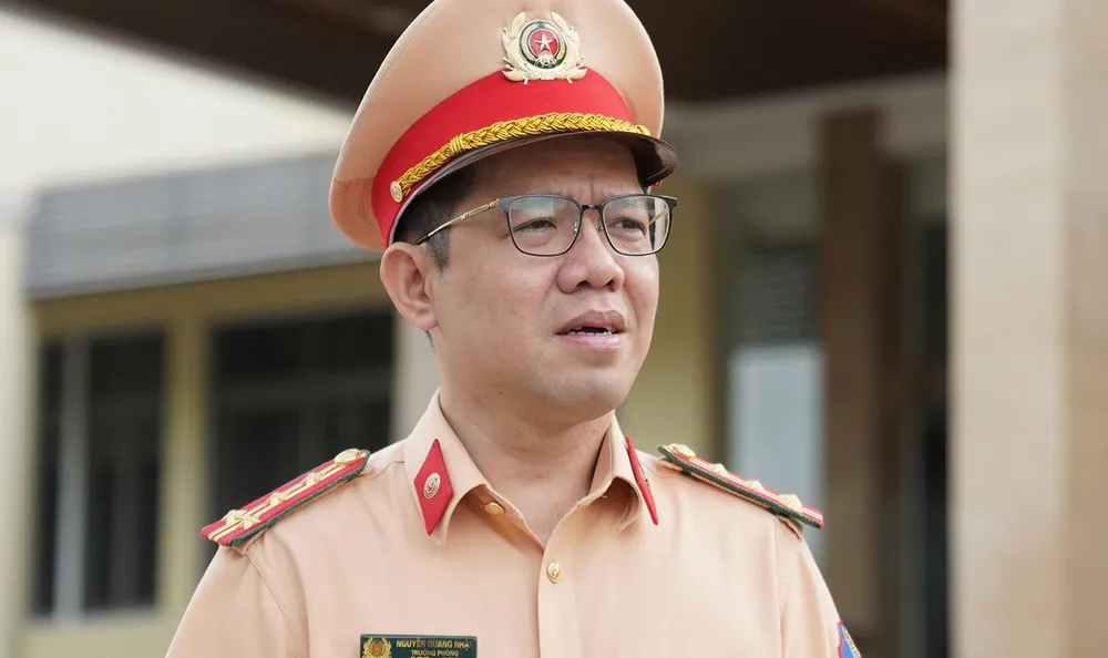 Đại tá Nguyễn Quang Nhật, Trưởng Phòng Hướng dẫn tuyên truyền, điều tra giải quyết tai nạn giao thông, Cục Cảnh sát giao thông - Bộ Công an Đại tá Nguyễn Quang Nhật, Trưởng Phòng Hướng dẫn tuyên truyền, điều tra giải quyết tai nạn giao thông, Cục Cảnh sát giao thông - Bộ Công an