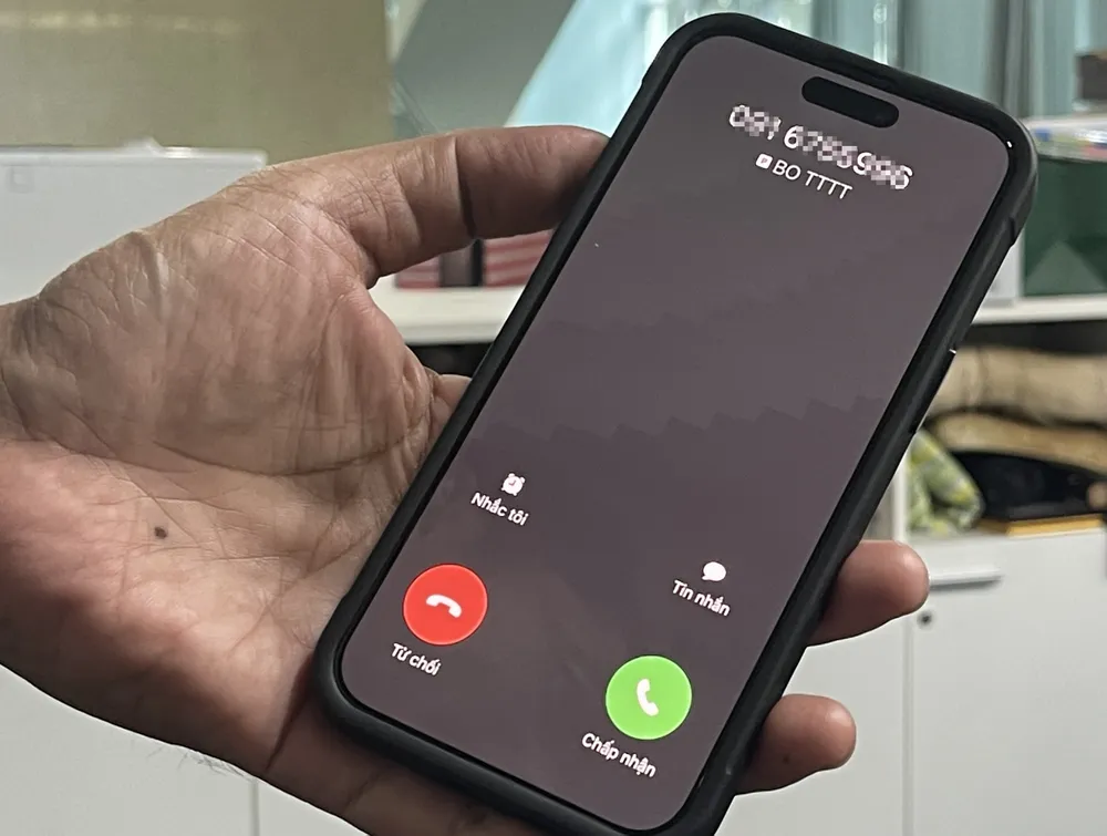 Số gọi đến hiển thị định danh của Bộ TT-TT