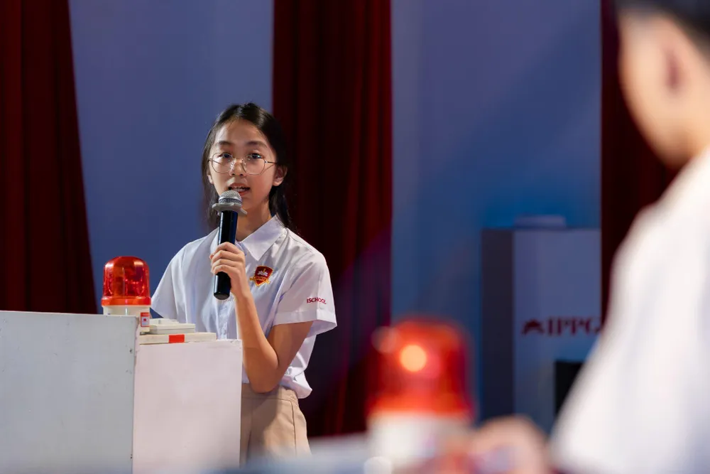 Những màn tranh biện cực “gắt” đến từ các thí sinh. Ảnh: iSchool Vietnam Những màn tranh biện cực “gắt” đến từ các thí sinh. Ảnh: iSchool Vietnam