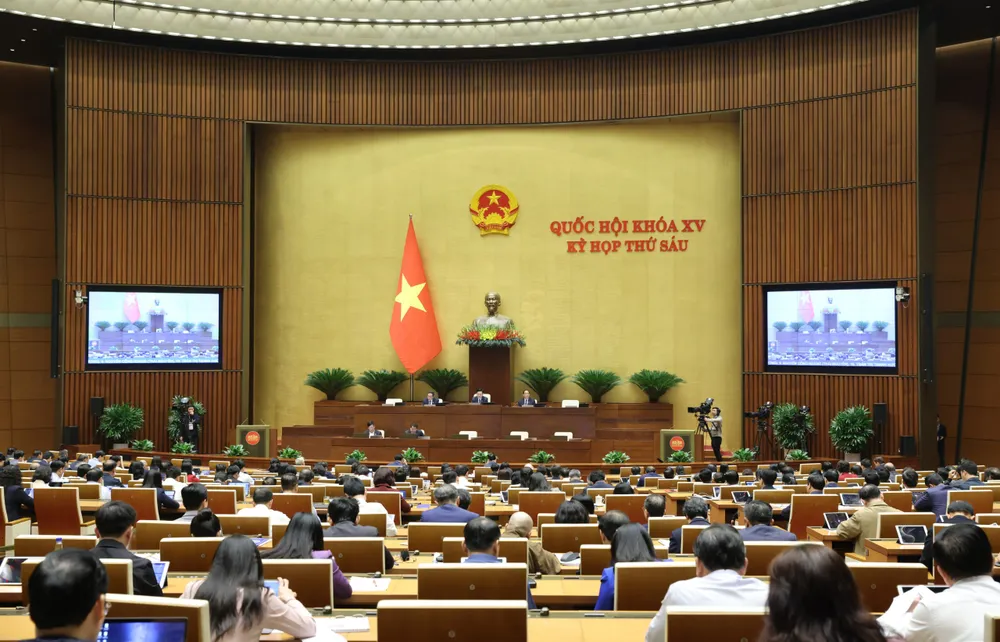 Phiên họp sáng 20-11-2023. Ảnh: QUANG PHÚC Phiên họp sáng 20-11-2023. Ảnh: QUANG PHÚC
