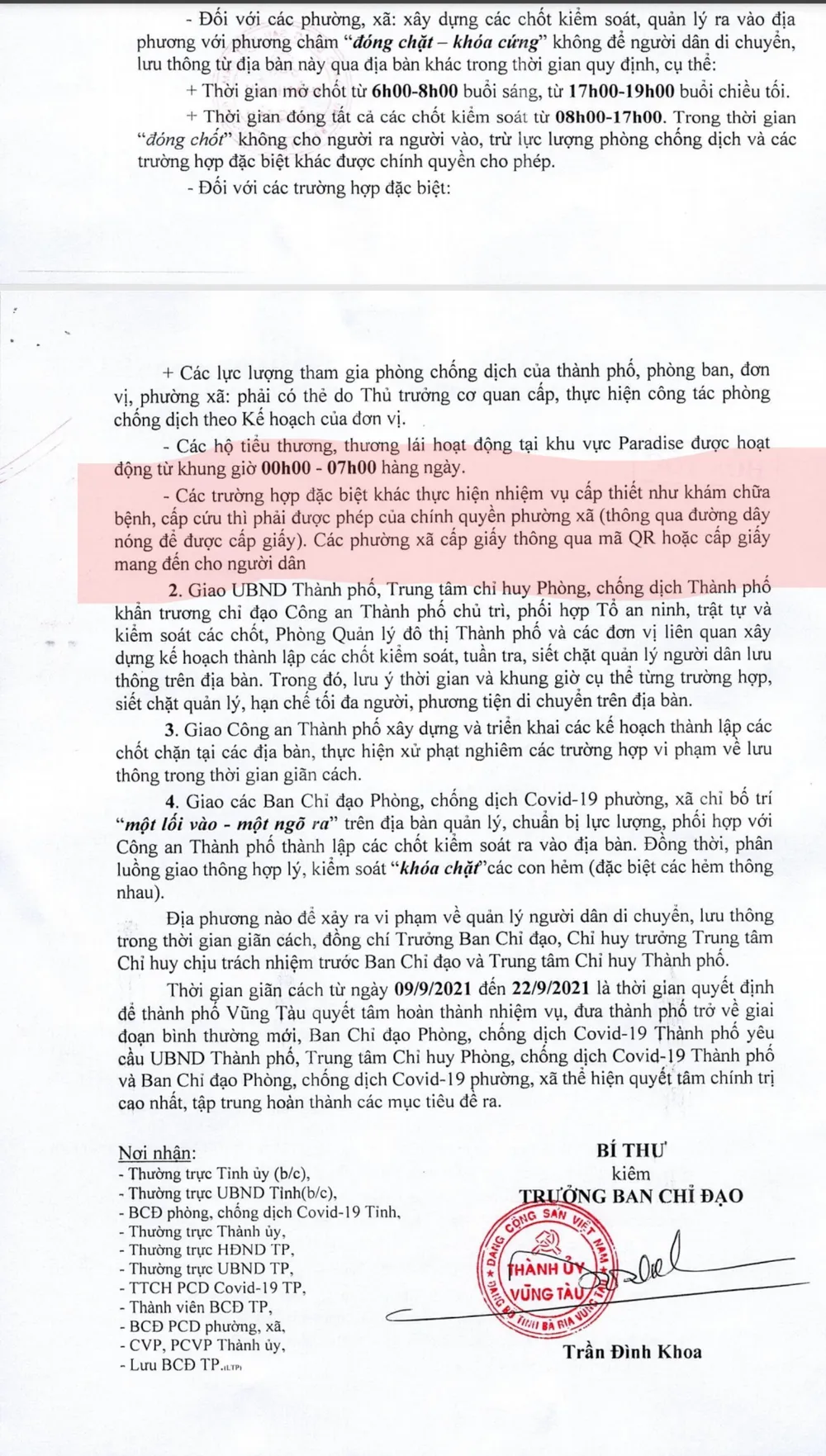 Vũng Tàu: Đi khám chữa bệnh phải được phường, xã cấp phép  ảnh 1